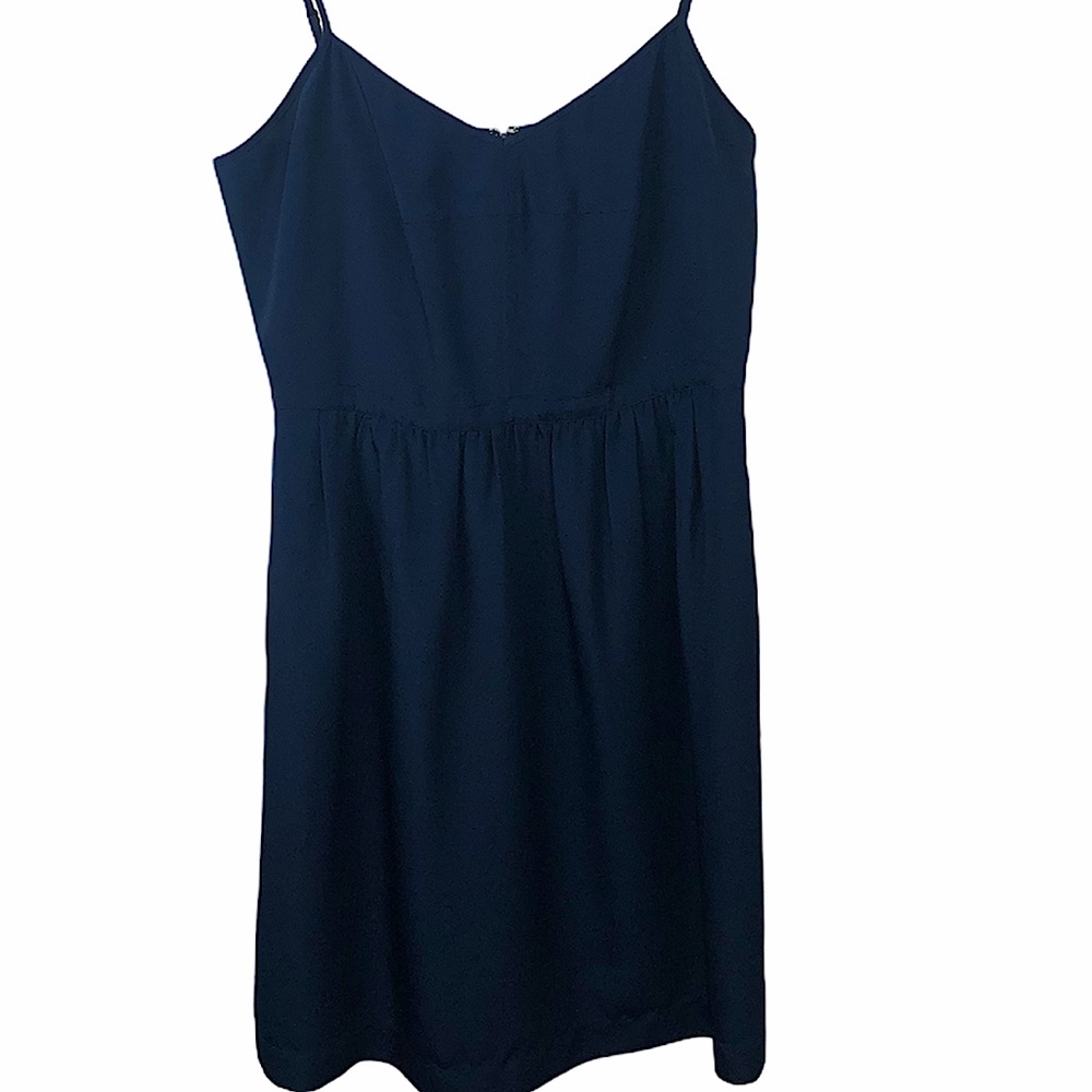 J. Crew Navy Blue Dress With  Pockets Sz 8